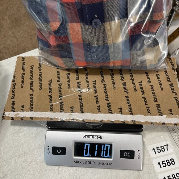 OCEAN COAST FLANNEL SHIRT MENS LARGE PLAID OUTDOOR ACTIVIES‎ FISHING HUNTING - Picture 12 of 12